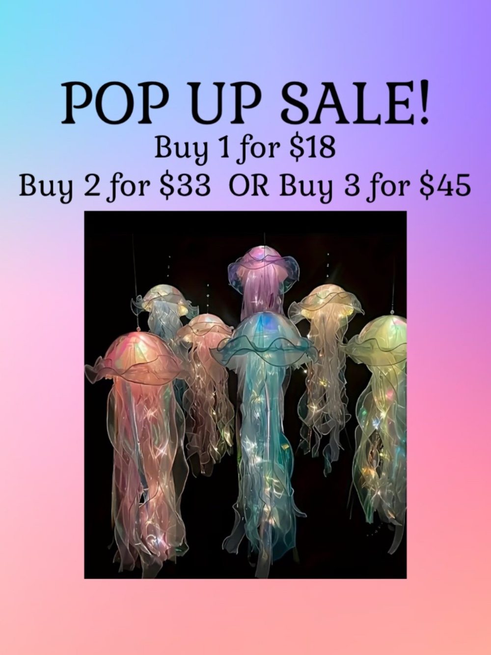 🪼 Pop Up Jellyfish Light Sale!🪼